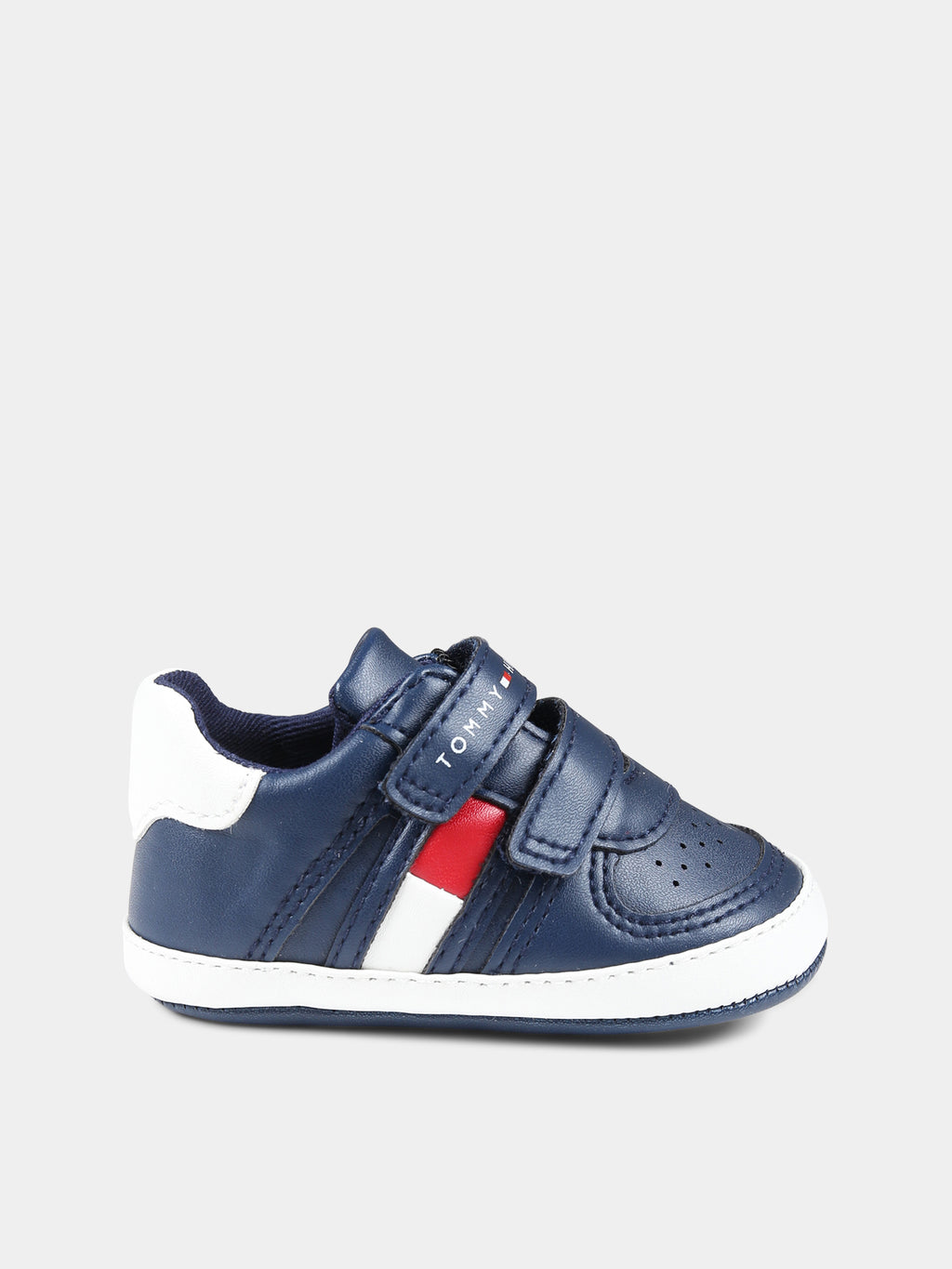 Blue sneakers for baby boy with logo